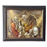 Chris Mars The Cap of Savior - Framed Acrylic on Panel