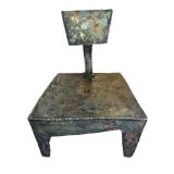 O - Chunky Chair by Christopher Poehlmann / Metal Sculptural Abstract Chair