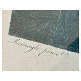 The Temple of Flora Engraving - Oblique Leaved Begonia,  Framed