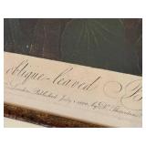 The Temple of Flora Engraving - Oblique Leaved Begonia,  Framed