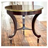 FR - Lucien Table - Round 30 in Diameter, Bronze Accents