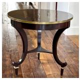 FR - Lucien Table - Round 30 in Diameter, Bronze Accents