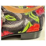 Gucci Floral Brocade Multistrap Buckled Loafers - Red Straps, Eye Insole, Made in Italy