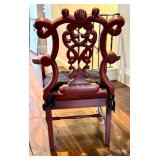 Charles Pollock Reproduction Portuguese Armchair - Black Cowhide Upholstery