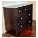 Custom African Ebony Gaboon Front Hall Dresser - 6-Drawer