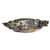 Sterling Silver Tray - Ornate Baroque Border