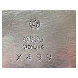 Sterling Silver Tray - Ornate Baroque Border