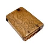 Antique Inuit Sub-Arctic Match Safe (c. 1850s) Pegged Wrought Iron Pins