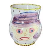 K2 - Amy Sabrina Pottery Vase - Hand-Painted Face Design