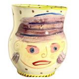 K2 - Amy Sabrina Pottery Vase - Hand-Painted Face Design
