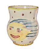 K2 - Amy Sabrina Pottery Vase - Hand-Painted Face Design