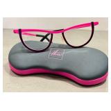 Theo Milano Central Pink Pure Titanium Eyeglass Frames - Model 375