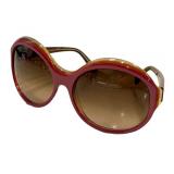 K7 - Marni Sunglasses - Pink Round Frame, Gradient Brown Lenses - Made in Italy