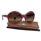 K7 - Marni Sunglasses - Pink Round Frame, Gradient Brown Lenses - Made in Italy
