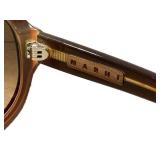 K7 - Marni Sunglasses - Pink Round Frame, Gradient Brown Lenses - Made in Italy