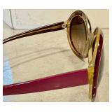 K7 - Marni Sunglasses - Pink Round Frame, Gradient Brown Lenses - Made in Italy