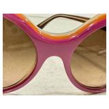 K7 - Marni Sunglasses - Pink Round Frame, Gradient Brown Lenses - Made in Italy