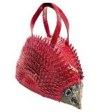 CL - Porcupine-Shaped Red Handbag