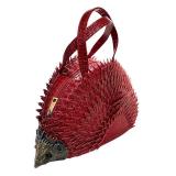 CL - Porcupine-Shaped Red Handbag