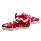 Christian Louboutin Sneakers - Red Eye Print - Made in Italy (Lot of 2)