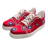 Christian Louboutin Sneakers - Red Eye Print - Made in Italy (Lot of 2)