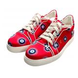 Christian Louboutin Sneakers - Red Eye Print - Made in Italy (Lot of 2)