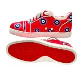 Christian Louboutin Sneakers - Red Eye Print - Made in Italy (Lot of 2)