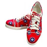 Christian Louboutin Sneakers - Red Eye Print - Made in Italy (Lot of 2)