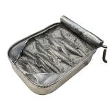 KP - Stephen Maxon Sardine Metal Sculpture - Signed MAXON (1994)