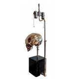 Blackman Cruz Skull Lamp - Chrome Skull on Black Base