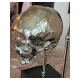 Blackman Cruz Skull Lamp - Chrome Skull on Black Base