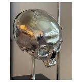Blackman Cruz Skull Lamp - Chrome Skull on Black Base