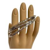 RLM Sterling Silver Bangles - Set of 3, 925 Hallmarked