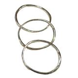 RLM Sterling Silver Bangles - Set of 3, 925 Hallmarked