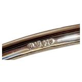RLM Sterling Silver Bangles - Set of 3, 925 Hallmarked