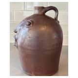 O - Face Jug - Artisan Crafted, 11-Inch Tall Ceramic Vessel