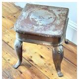 LR - Industrial Steampunk Stool - Artisan Metal Seat