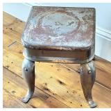 LR - Industrial Steampunk Stool - Artisan Metal Seat