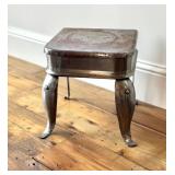 LR - Industrial Steampunk Stool - Artisan Metal Seat