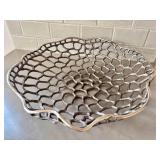 L'Objet Decorative Openwork Metal Bowl - Starfish & Sand Dollars