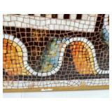 LR - Creative Co-Op Dragon Mosaic Platter 18x24 - Resin Fluted Bowl 7-3/4in - Wood Bowl 11.75in