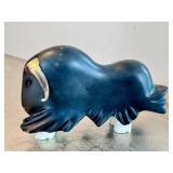 CB - Qikiqtarjuaq Muskox Carving - Stone, Horn & Antler