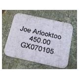 CB - Joe Arlooktoo Beluga on Base Serpentine Inuit Hand Carved Sculpture