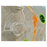 CB - Pair of Wackie Ware Dot Glass Handblown Tumblers - Signed