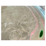 CB - Pair of Wackie Ware Dot Glass Handblown Tumblers - Signed