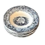 K - Antique Blue & White Transferware Children's Play Set