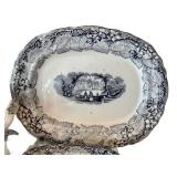 K - Antique Blue & White Transferware Children's Play Set