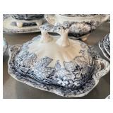 K - Antique Blue & White Transferware Children's Play Set