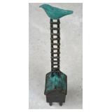 CD - Bronze Bird on Ladder Sculpture - Verdigris Patina
