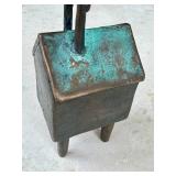 CD - Bronze Bird on Ladder Sculpture - Verdigris Patina